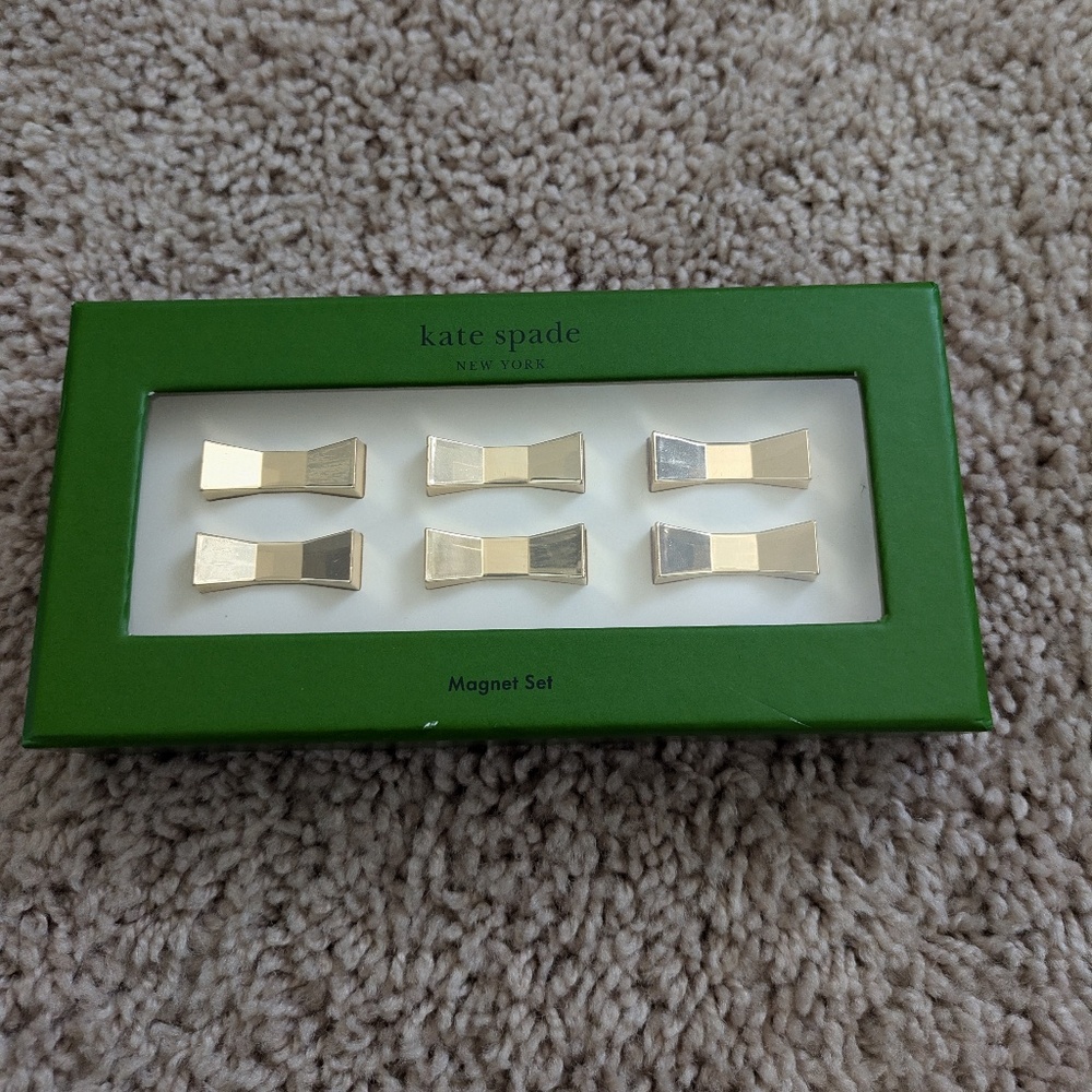 Kate Spade Gold Bow Magnets